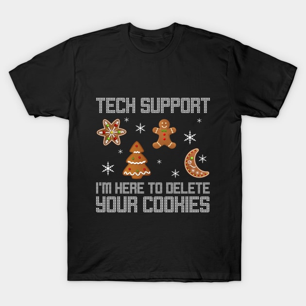 Funny Christmas Tech Support Shirt Computer Progra T-Shirt by TeeLovely